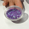 Elegante roxo flash / Chameleon gliteter mixturer em frascos para decoração, cosméticos (esmaltes, batons, sombra para os olhos) etc